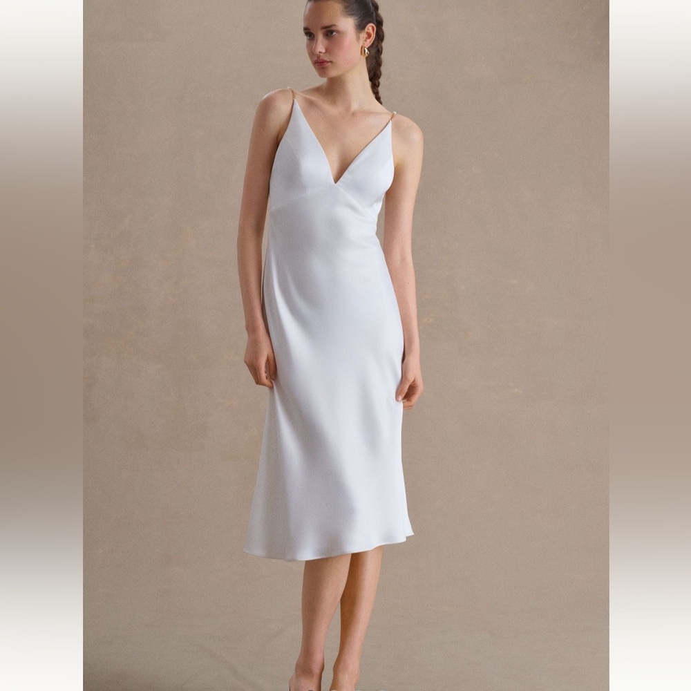 Jenny Yoo kelly v neck slip dress